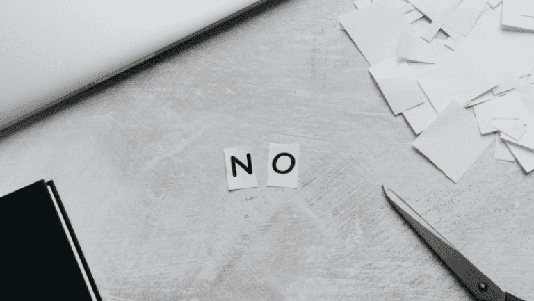 the power of saying no, the importance of saying no.