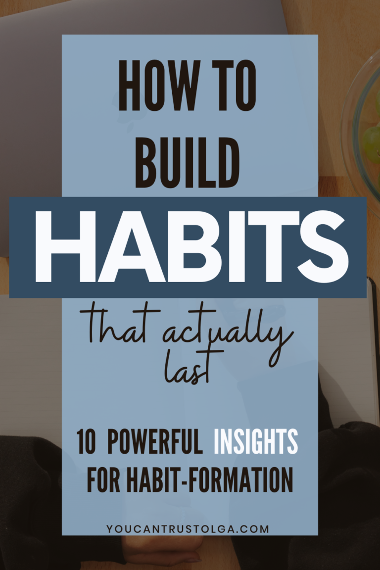 how to form habits, how to build habits