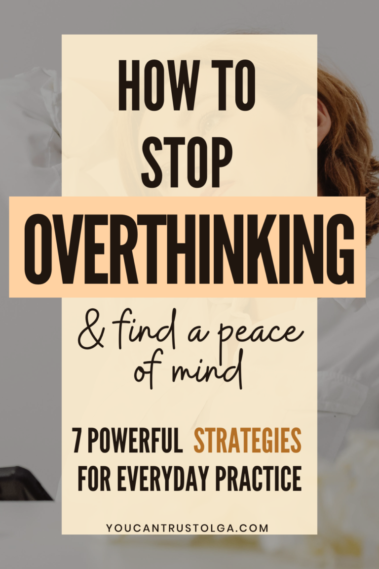 how to stop overthinking